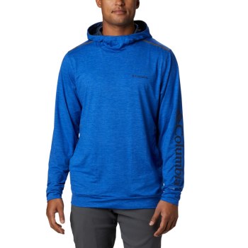 Columbia Tech Trail, Sudaderas Con Capucha Azules Oscuro Para Hombre | 672948-VNW